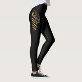 Rita gold Design Lettering Leggings レギンス (右)