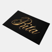 Rita gold Design Lettering Türmatte ドアマット (アングル)