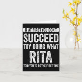 Rita If At First You Dont Succeed Try Doing What カード (黄色い花)