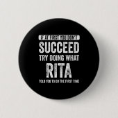 Rita If At First You Dont Succeed Try Doing What  缶バッジ (正面)