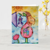 Rita Loydによる勇気、癒し、強さ カード (黄色い花)