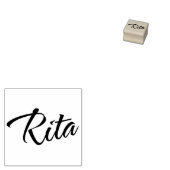 Rita name cursiveスクリプトの署名 ラバースタンプ (押印)