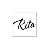 Rita name cursiveスクリプトの署名 ラバースタンプ (インプリント)