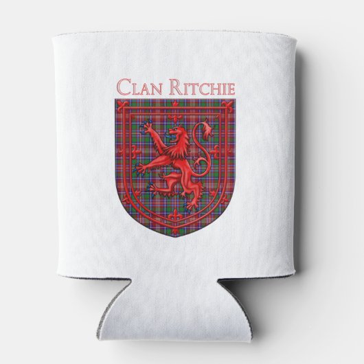 Ritchie Tartan Scottish Plaid Lion Rampant 缶クーラー (裏面)