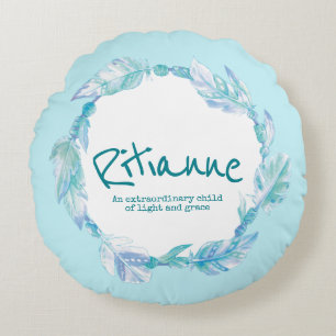 Ritianne aquaを意味する羽水の色名 ラウンドクッション