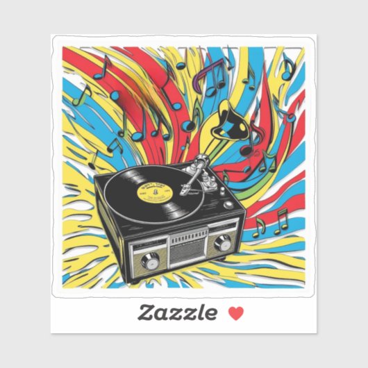 Ritmo Retro – Tocadiscos de los 80 シール (シート)