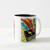 Ritmo Retro – Tocadiscos de los 80 ツートーンマグカップ (正面右)