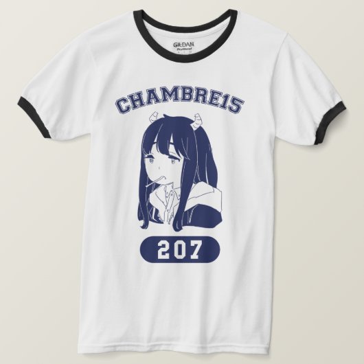 Rito college design ringer tシャツ (デザイン正面)