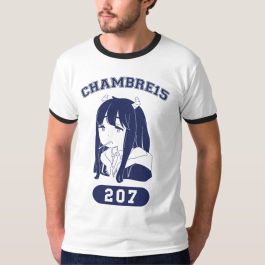 Rito college design ringer tシャツ (正面)