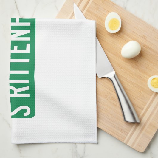 Rittenhouseスクエア、フィラデルヒィアのPAの道路標識 キッチンタオル (四つ折り)