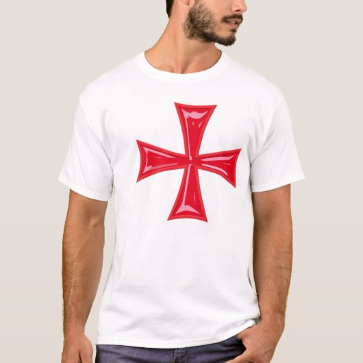 Ritter-Kreuz rot Tシャツ (正面)