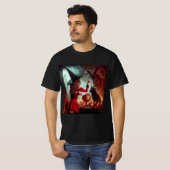 Ritual de la Oscuridad: La Bruja y el Baphomet Tシャツ (正面フル)