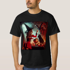 Ritual de la Oscuridad: La Bruja y el Baphomet Tシャツ