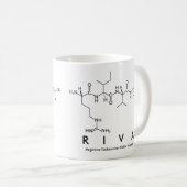 Rivaペプチド名mug コーヒーマグカップ (正面右)