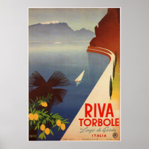 Riva Torbole、Lago di Garda ポスター