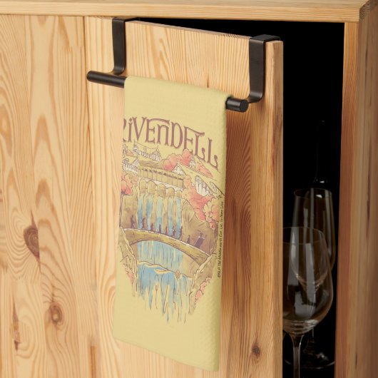 RIVENDELL™ フェロシップ水彩イラスト キッチンタオル (三つ折り)