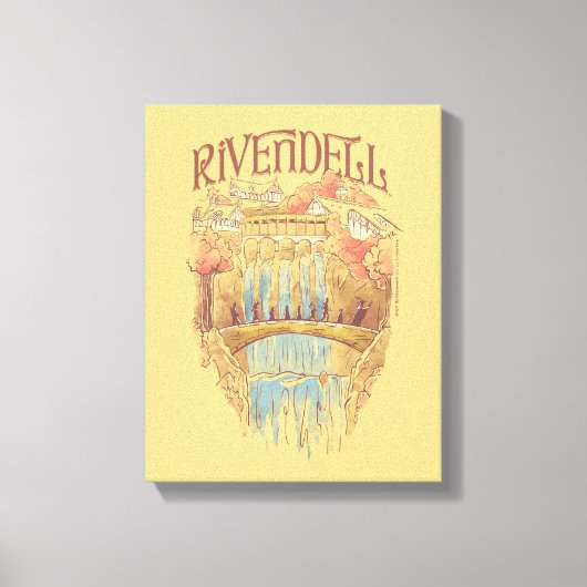 RIVENDELL™ 水彩イラスト キャンバスプリント (正面)