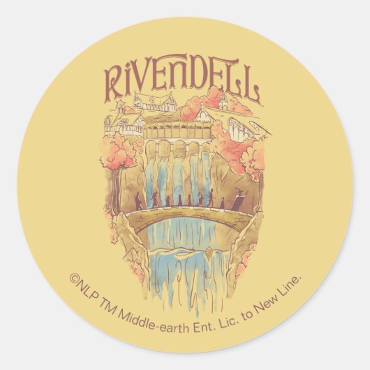 RIVENDELL™ 水彩イラスト ラウンドシール (正面)