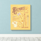 RIVENDELL™ 水彩コラージュ グラフィック キャンバスプリント (インサイチュ (ウッドフロア))