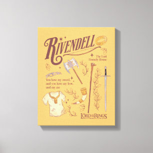 RIVENDELL™ 水彩コラージュ グラフィック キャンバスプリント
