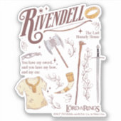 RIVENDELL™ 水彩コラージュ グラフィック シール (正面)