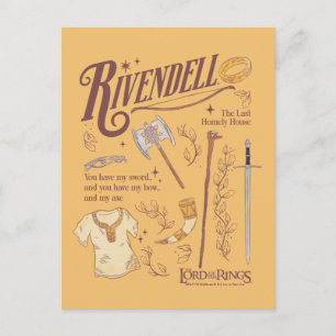 RIVENDELL™ 水彩コラージュ グラフィック ポストカード