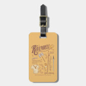 RIVENDELL™ 水彩コラージュ グラフィック ラゲッジタグ (正面縦)