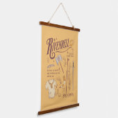 RIVENDELL™ 水彩コラージュ グラフィック 吊り下げ型タペストリー (傾斜あり)