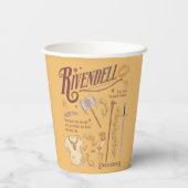 RIVENDELL™ 水彩コラージュ グラフィック 紙コップ (裏面)