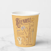 RIVENDELL™ 水彩コラージュ グラフィック 紙コップ (正面)