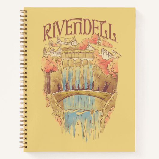 RIVENDELL™ Fellowship Watercolor Illustration ノートブック (正面)