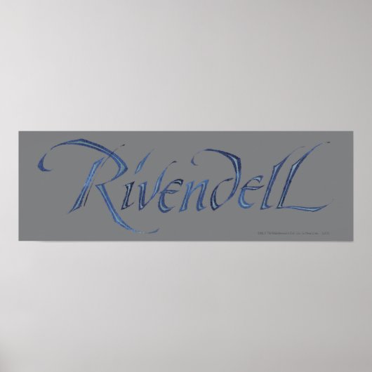 Rivendell Name Textured ポスター (正面)