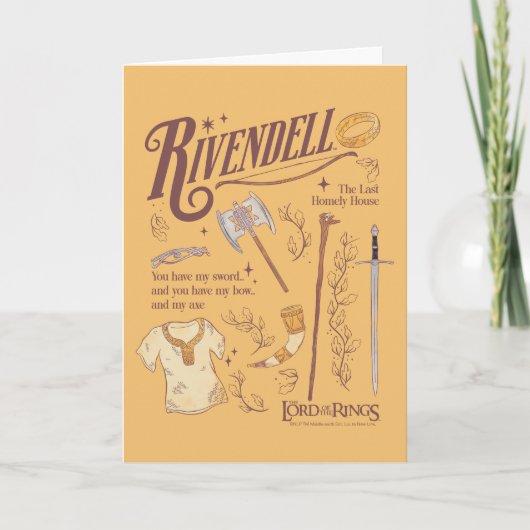 RIVENDELL™ Watercolor Collage Graphic カード (正面)