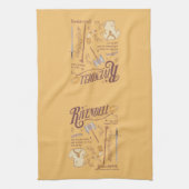 RIVENDELL™ Watercolor Collage Graphic キッチンタオル (縦)