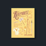 RIVENDELL™ Watercolor Collage Graphic キャンバスプリント<br><div class="desc">Journey across Middle-Earth™ with this beautifully illustrated Lord of the Rings™ design featuring Rivendell™. Featuring an artful collection of iconic elements — including an Elven blade, bow, axe, staff, and the One Ring — this collage captures the strength, unity, and quiet wisdom found within the Fellowship. Meaningful phrases like “You...</div>