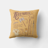 RIVENDELL™ Watercolor Collage Graphic クッション (裏面)