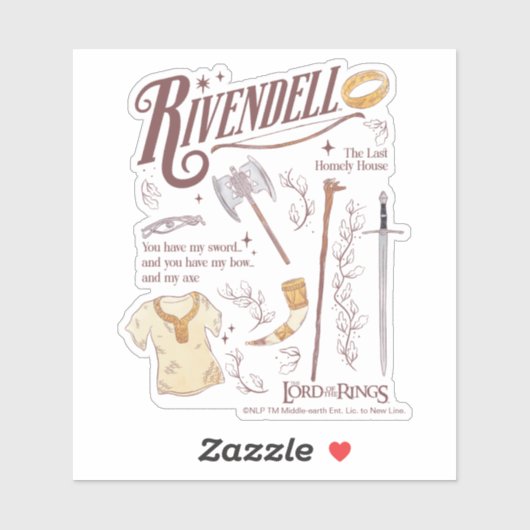 RIVENDELL™ Watercolor Collage Graphic シール (シート)