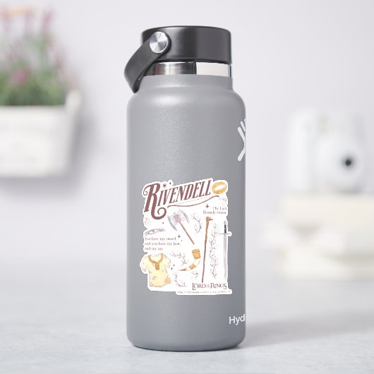 RIVENDELL™ Watercolor Collage Graphic シール (HydroFlask)