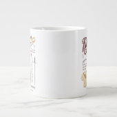 RIVENDELL™ Watercolor Collage Graphic ジャンボコーヒーマグカップ (正面)