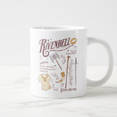 RIVENDELL™ Watercolor Collage Graphic ジャンボコーヒーマグカップ (右)