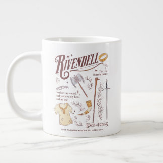 RIVENDELL™ Watercolor Collage Graphic ジャンボコーヒーマグカップ