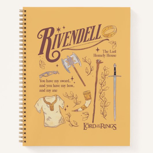 RIVENDELL™ Watercolor Collage Graphic ノートブック (正面)