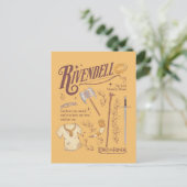 RIVENDELL™ Watercolor Collage Graphic ポストカード (スタンド正面)