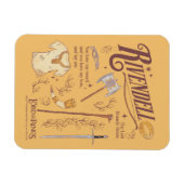 RIVENDELL™ Watercolor Collage Graphic マグネット (横)