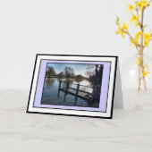 River Avon、Stratford-On-Avon Greetings Card カード (黄色い花)
