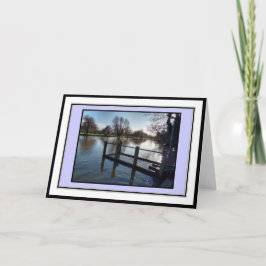 River Avon、Stratford-On-Avon Greetings Card カード