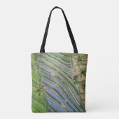 River between coconut trees painting トートバッグ (裏面)