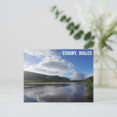 River Conwy Wales Welshトラベルフォト ポストカード (スタンド正面)