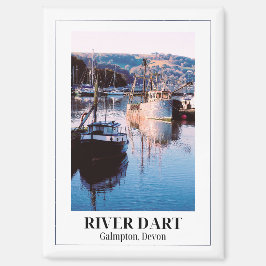 River Dart, Galmpton Creek, Devon, England マグネット