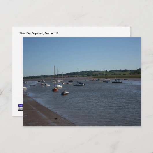 River Exe、Topsham、Devon、英国 ポストカード (正面/裏面)